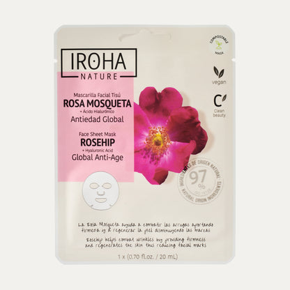 Mascarilla Facial Antiedad Global con Rosa Mosqueta