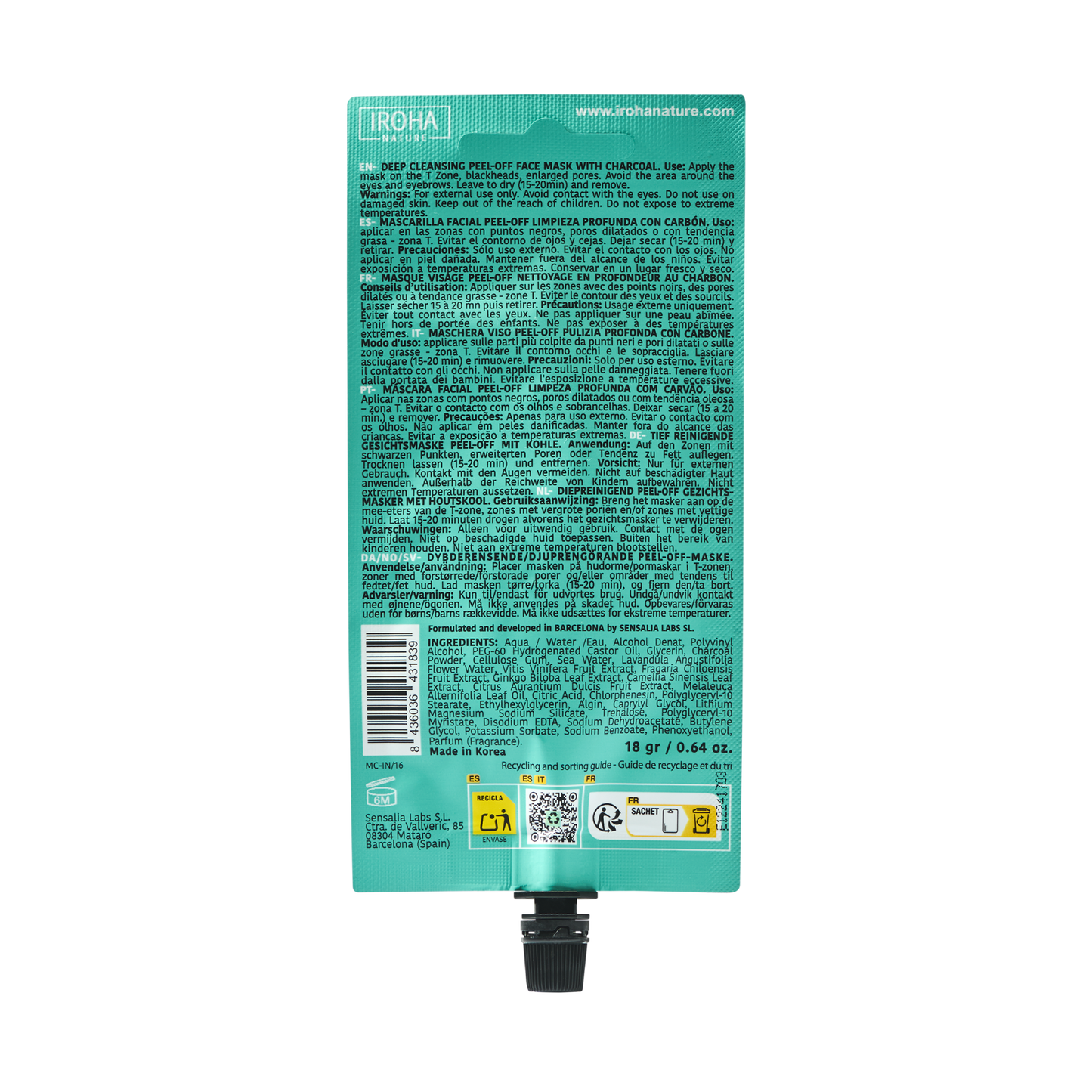 Deep Cleansing Peel Off Mask with Charcoal