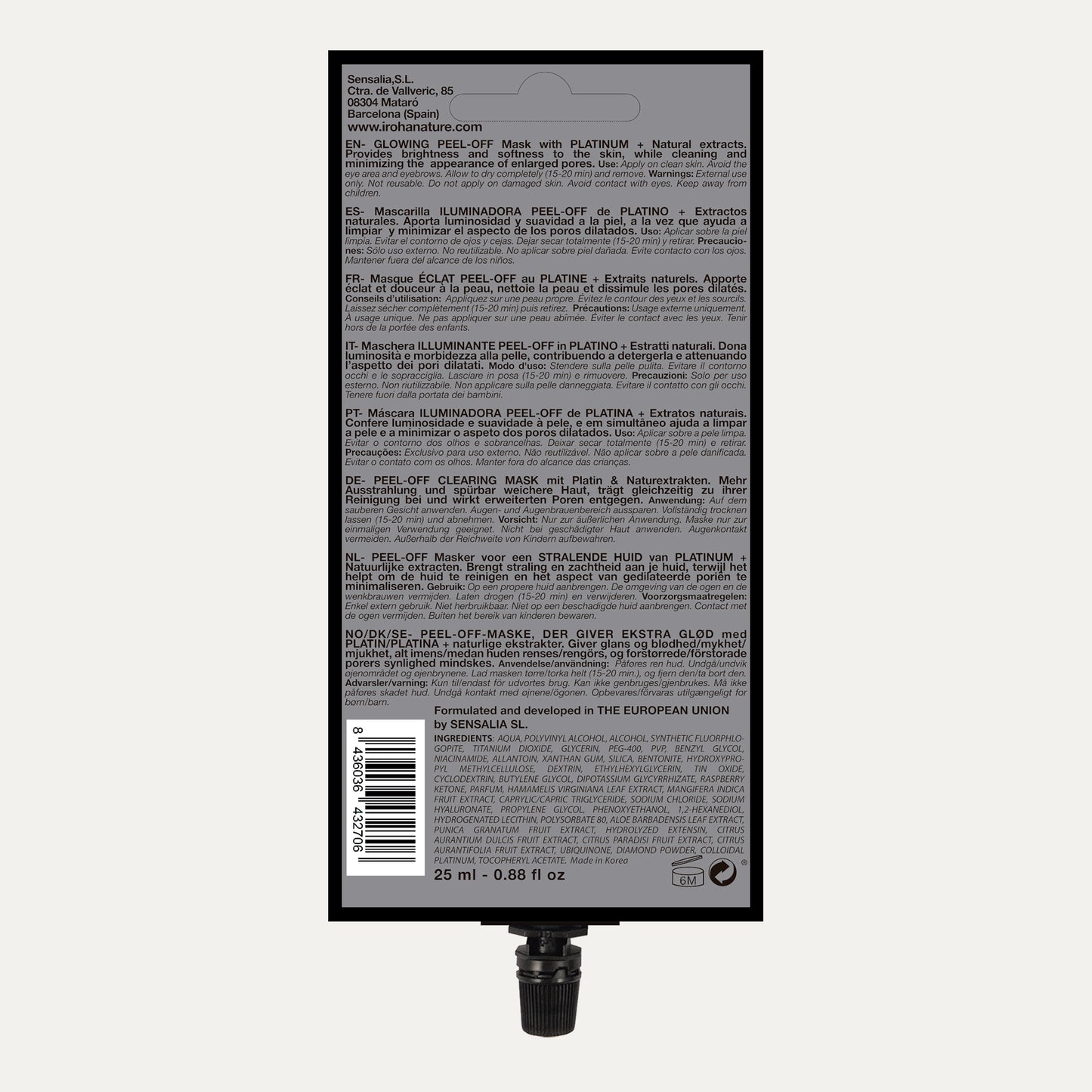 Platinum Glowing Peel Off Mask