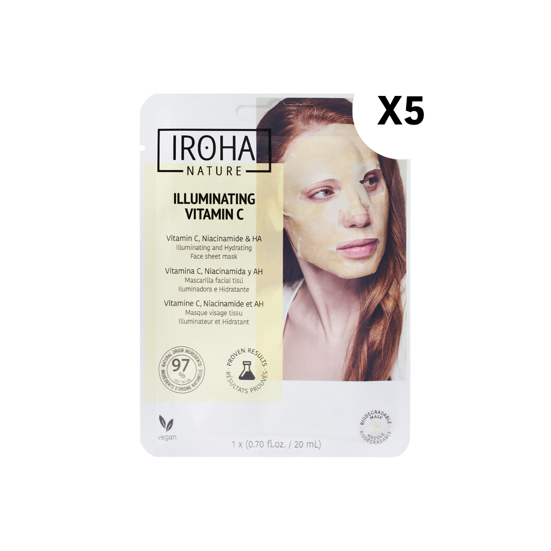 Pack 5 Mascarillas Iluminadora Vitamina C