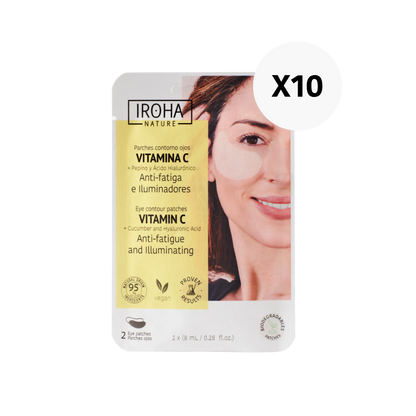 Pack 10 Parches Ojos Antifatiga Vitamina C
