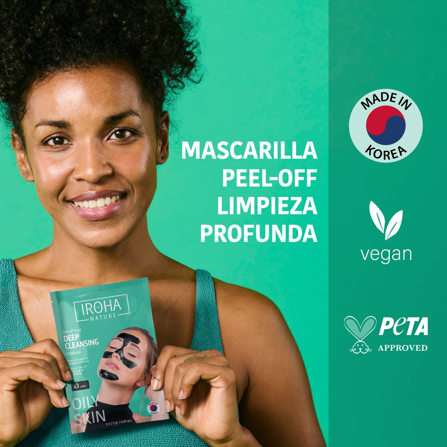 Mascarilla Peel Off Limpieza Profunda Carbón