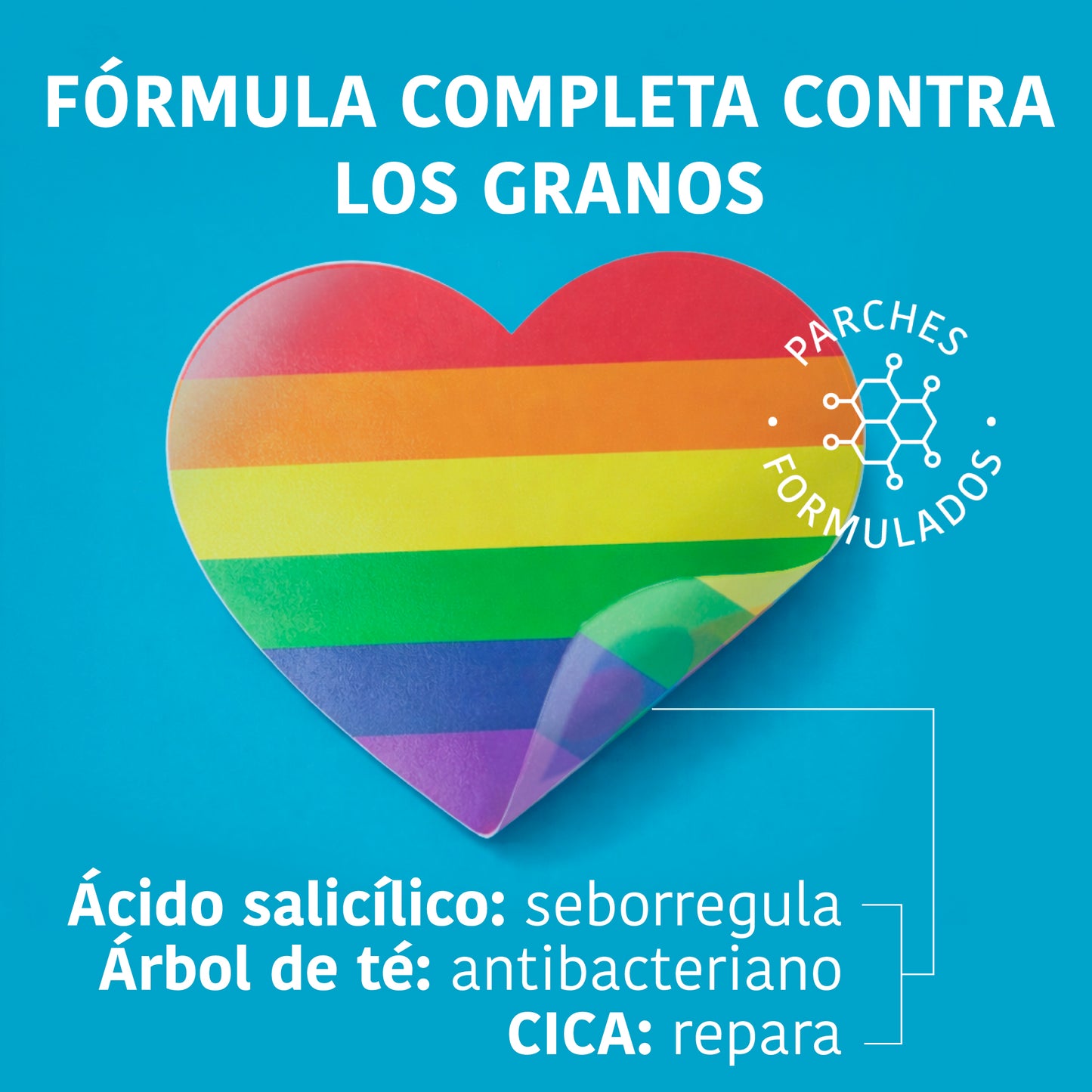 Parches Granos PRIDE con Ácido Salicílico