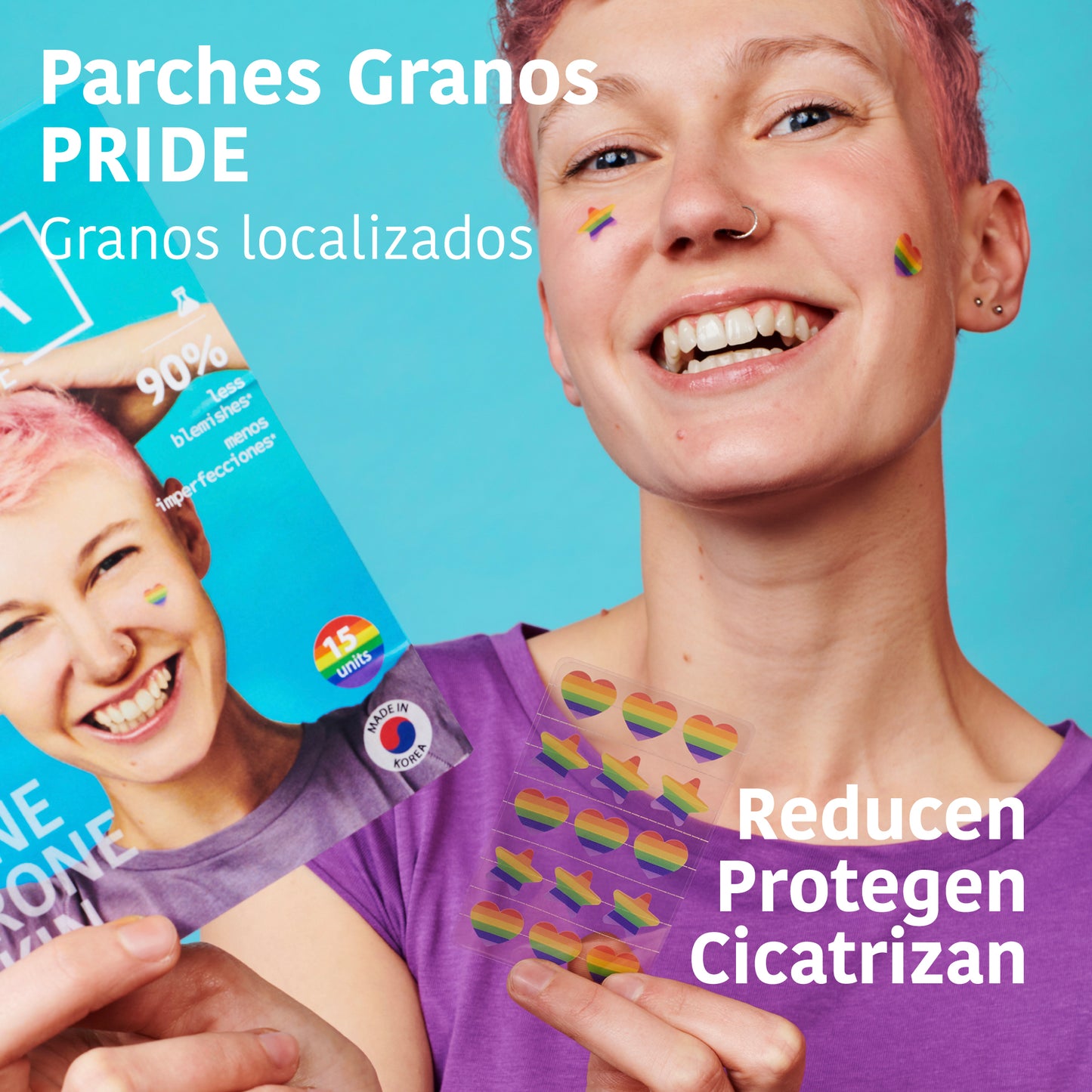 Parches Granos PRIDE con Ácido Salicílico