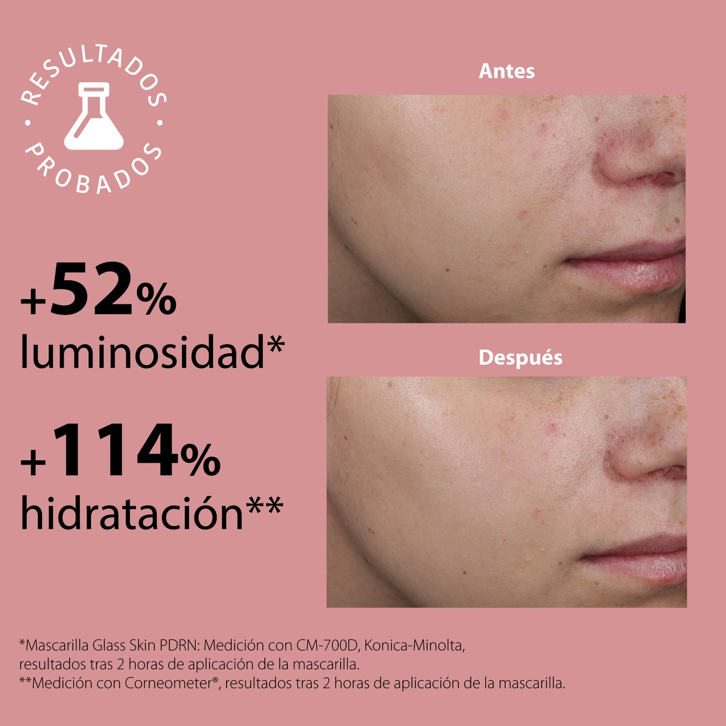 Mascarilla Iluminadora Hidrogel Glass Skin con PDRN