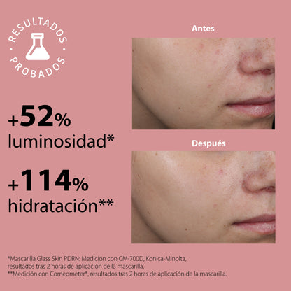 Mascarilla Iluminadora Hidrogel Glass Skin con PDRN