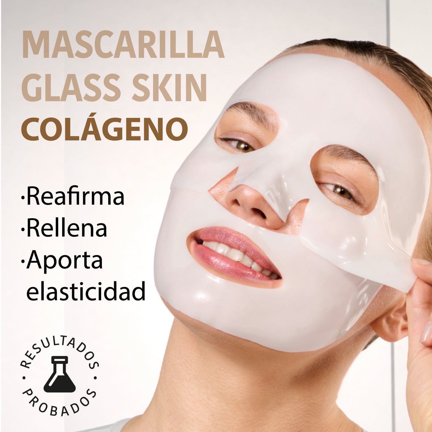 Mascarilla Reafirmante Hidrogel Glass Skin con Colágeno