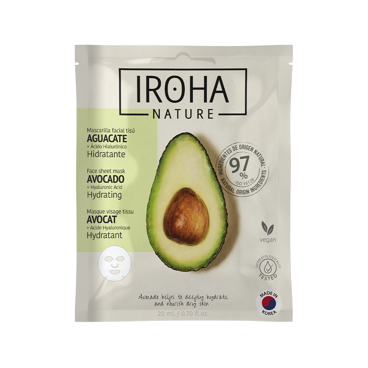Mascarilla Hidratante con Aguacate