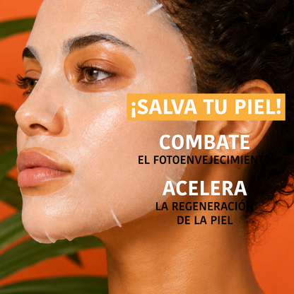 Peeling AHA Face Sheet Mask with Papaya