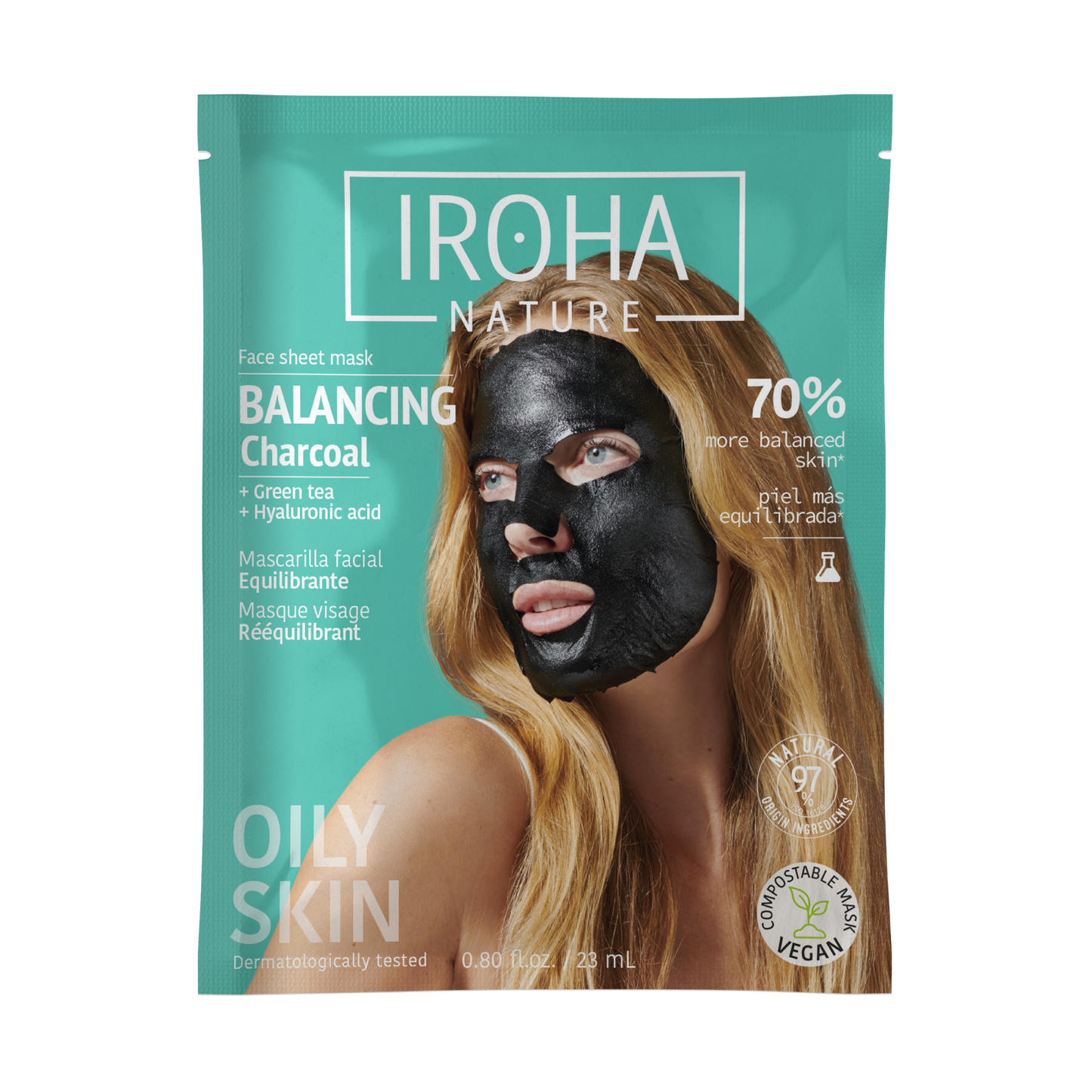 Balancing and Hydrating Face Sheet Mask with Charcoal