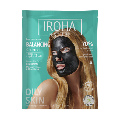 Balancing and Hydrating Face Sheet Mask with Charcoal