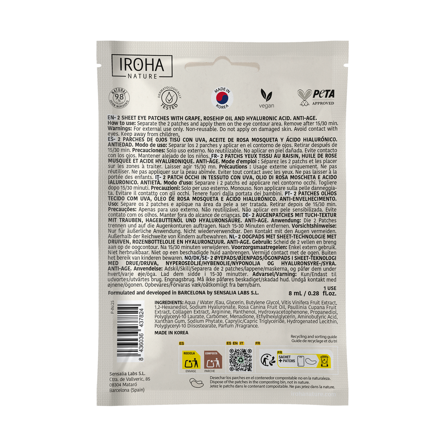Anti-Age Grape Eye Patches