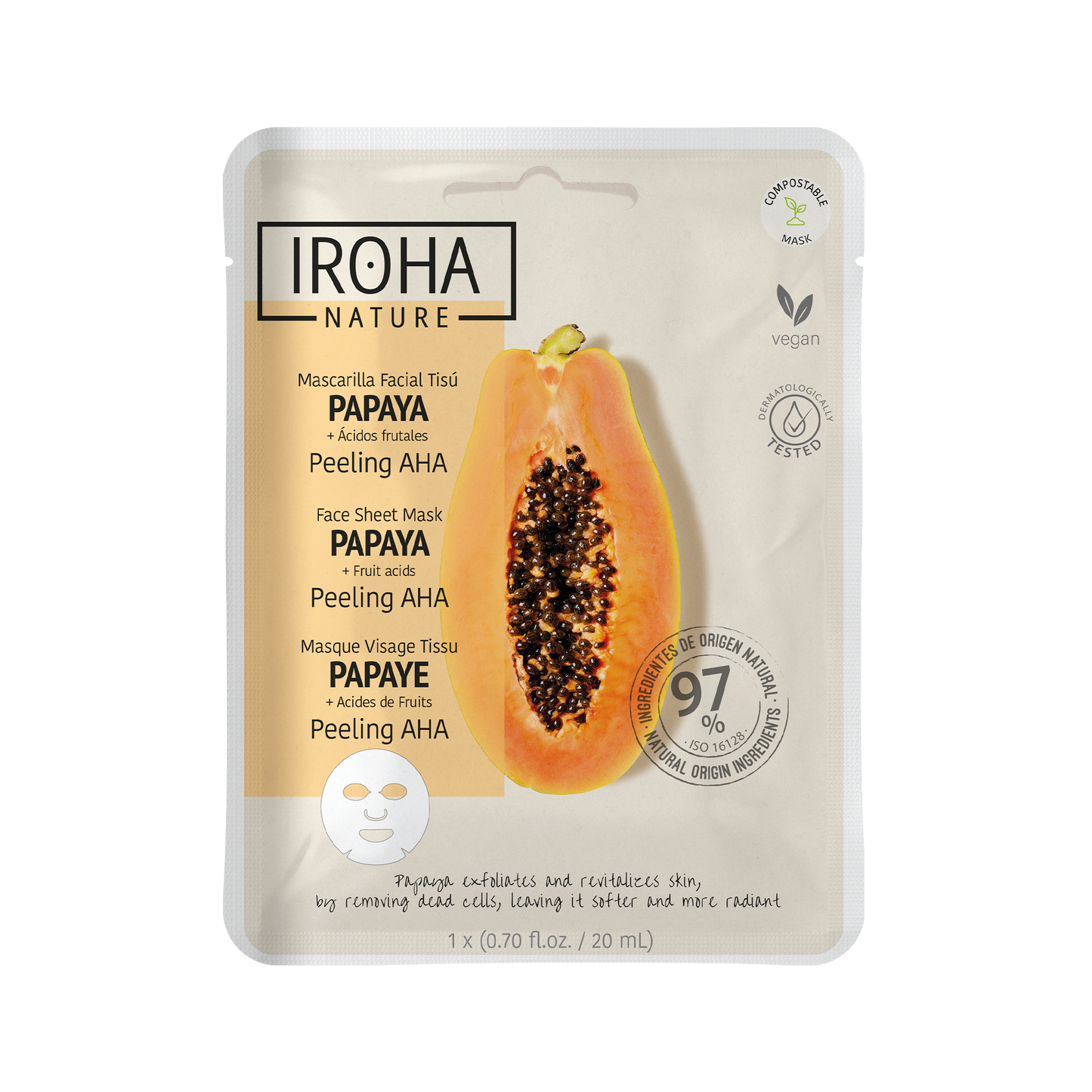 natichaa body & face glutathione & papaya natural whitening Papaya Body Moist with SPF