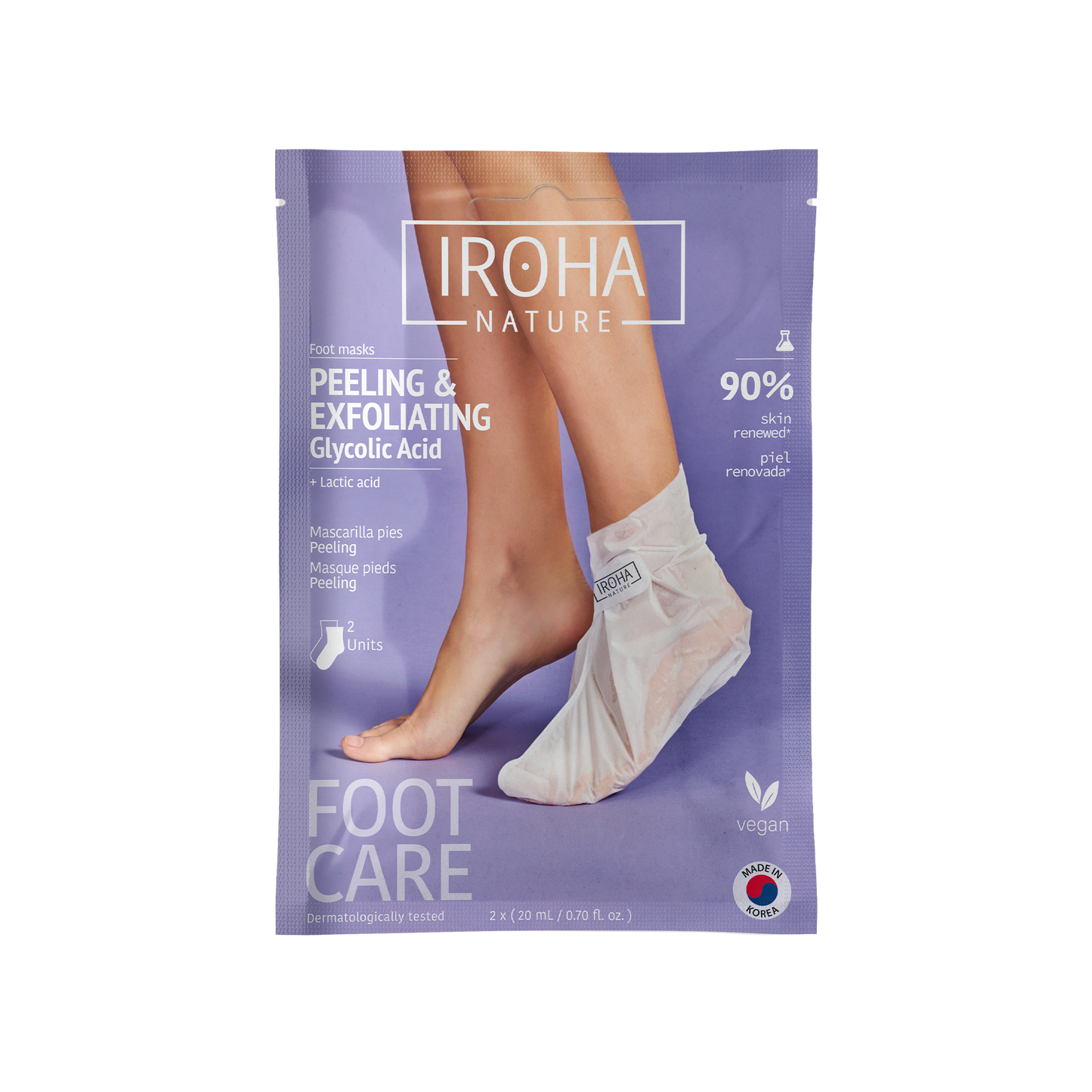 Calcetines Peeling y Exfoliantes Ácido Glicólico